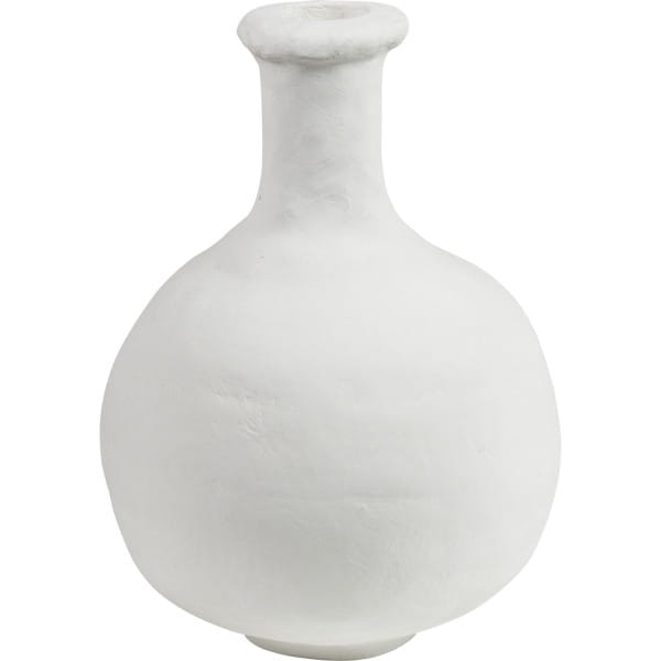 Vase District Pappmaché offwhite 36 von mutoni living