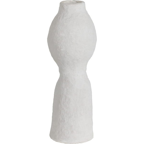 Vase Harire Pappmaché offwhite von mutoni living