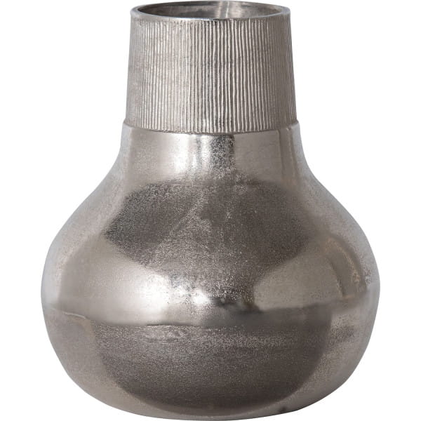 Vase Metal L silber von mutoni living
