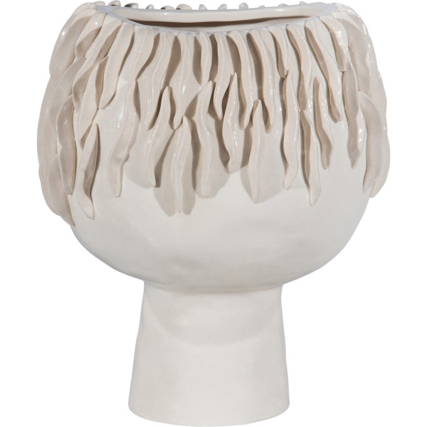Vase Seaweed Keramik offwhite von mutoni living