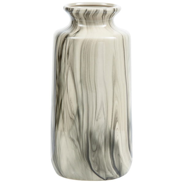 Vase Strike Keramik offwhite/schwarz 30 von mutoni living