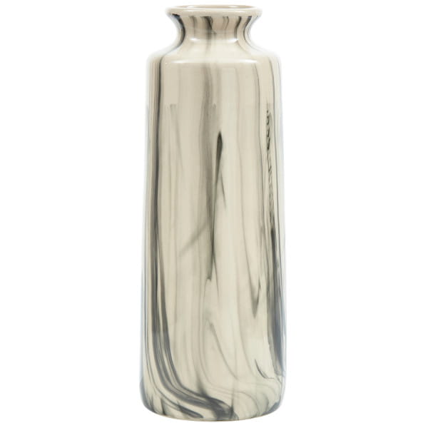 Vase Strike Keramik offwhite/schwarz 40 von mutoni living