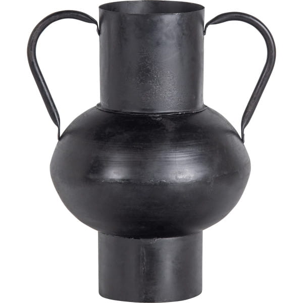 Vase Vere Metall schwarz H28 von mutoni living