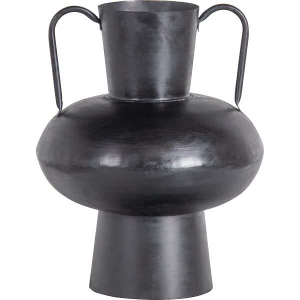 Vase Vere Metall schwarz H37 von mutoni living