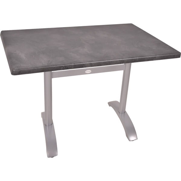 Bistrotisch Dark Slate Pamir schwarz silber 110x70 von mutoni pleasure