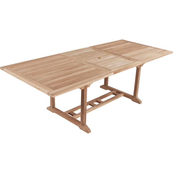 Garten Ausziehtisch Solo Teak natur 180-240x100 von mutoni pleasure