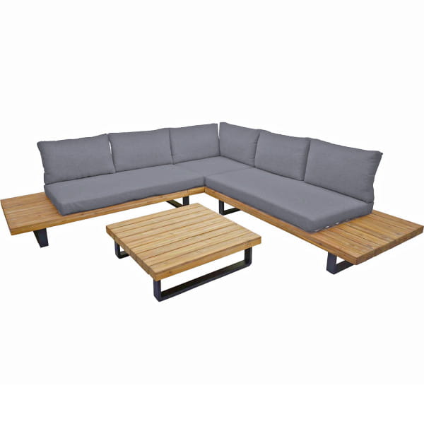 Gartenlounge Acapulco anthrazit (4-tlg) von mutoni pleasure