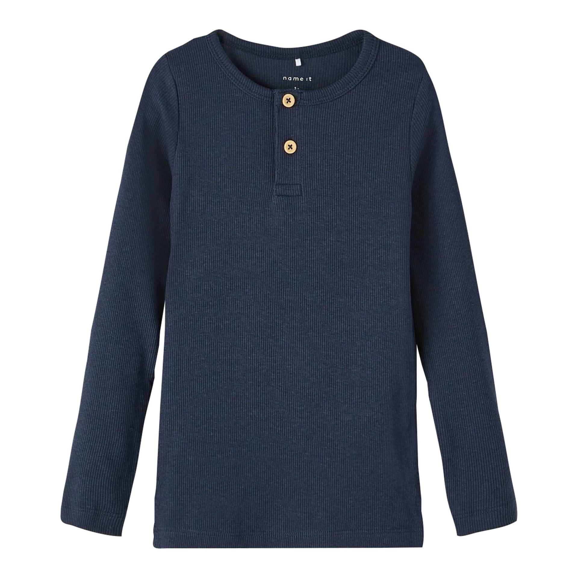 Henley-Shirt langarm Rippqualität Henley-Shirt langarm Rippqualität von name it