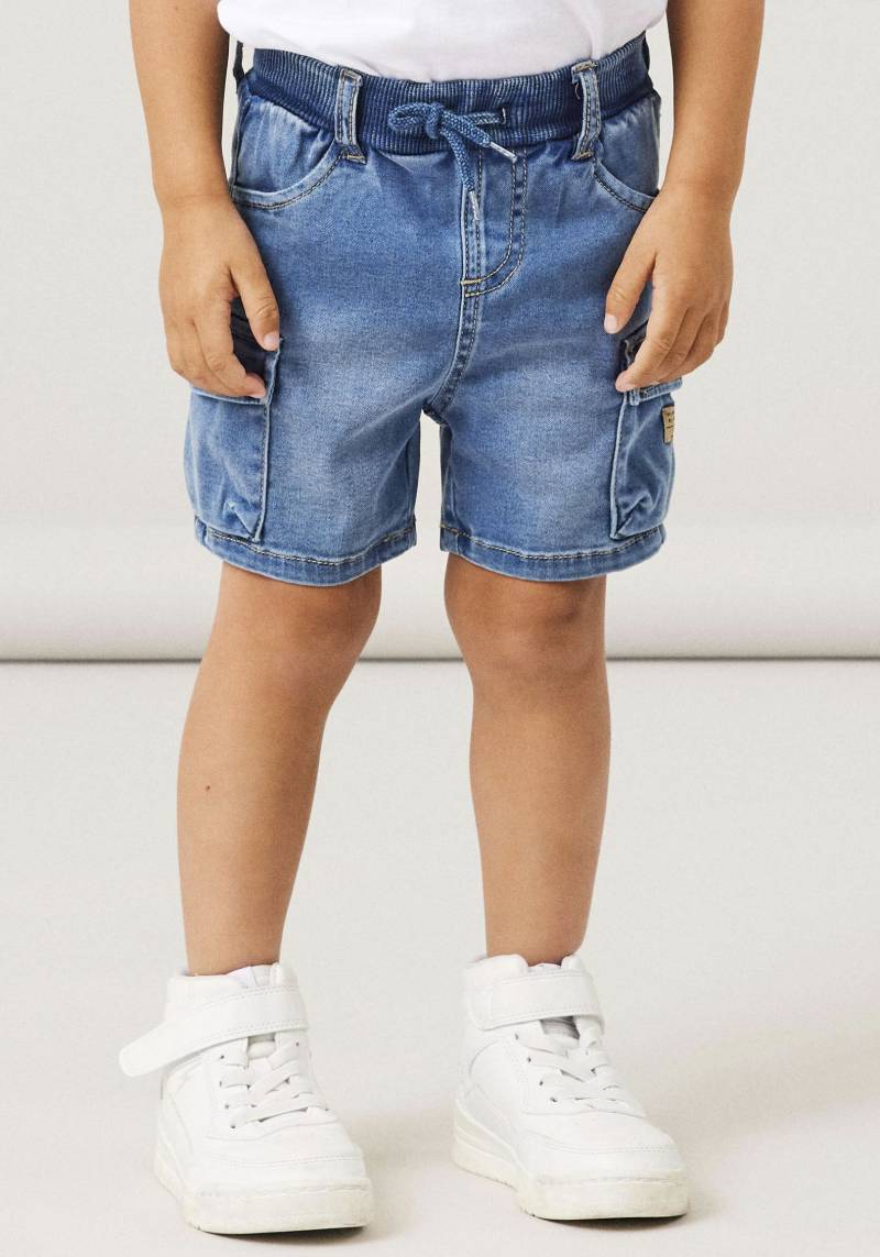 Name It Cargoshorts »coole Jeansshorts NMMBEN BAGGY DNM L SHORTS 8610-TO NOOS«, (Cargotaschen, Baggy Fit, verstellbarer Bund, elastisches Bündchen) von name it