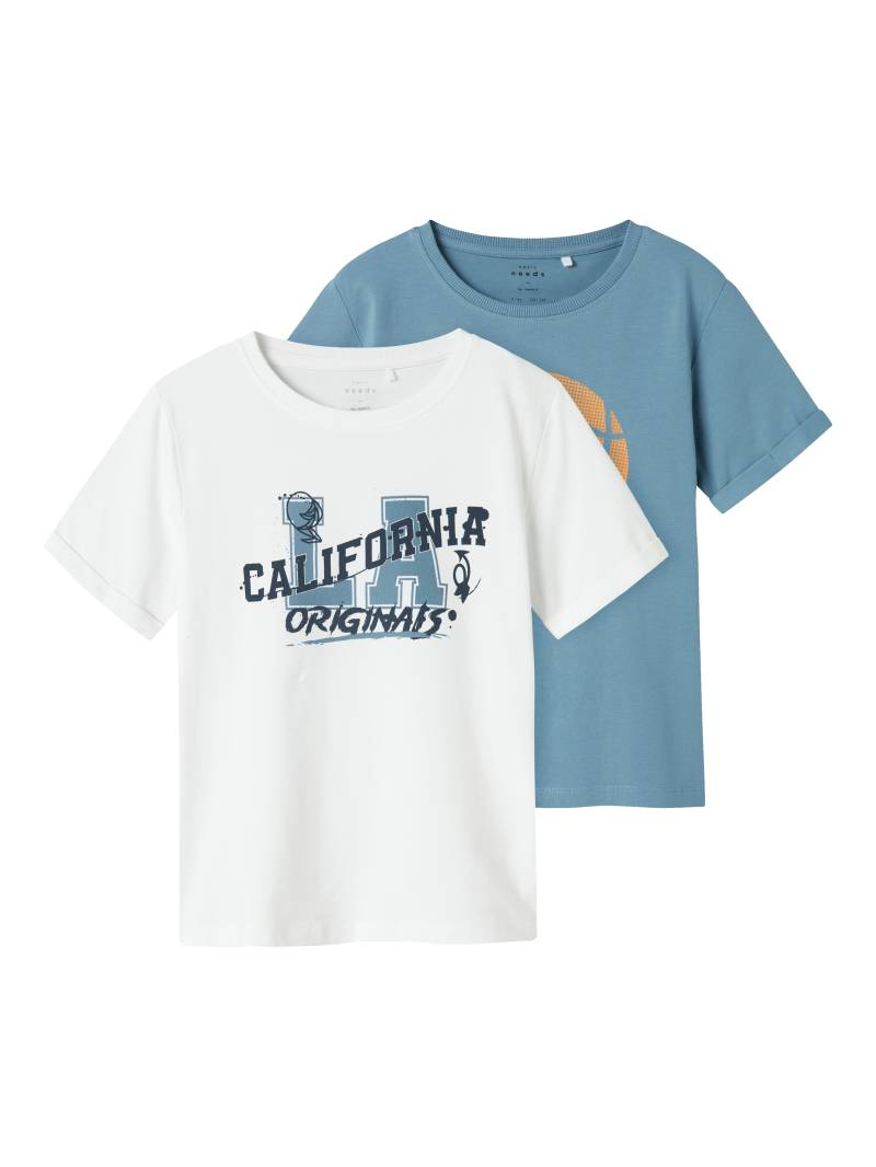 Name It Kurzarmshirt »NKMVUX 2P SS TOP«, (Packung, 2 tlg.) von name it