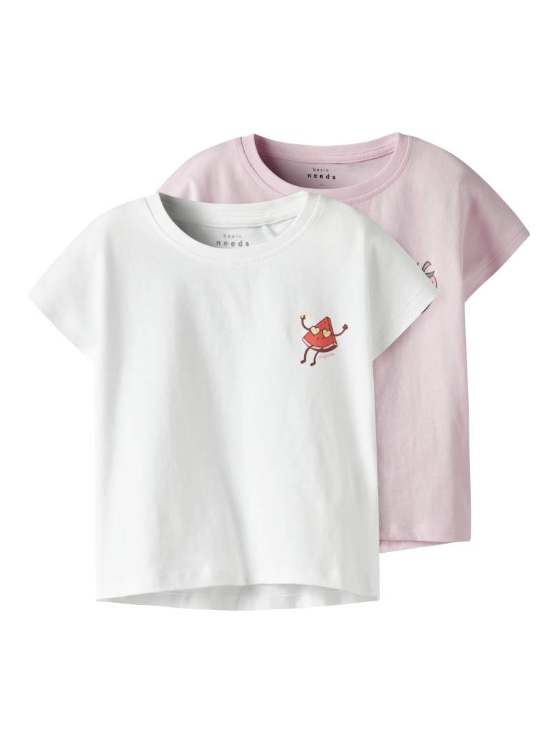 Name It Kurzarmshirt »NMFVARUTTI 2P CAPSL LOOSE TOP«, (Packung, 2 tlg.) von name it