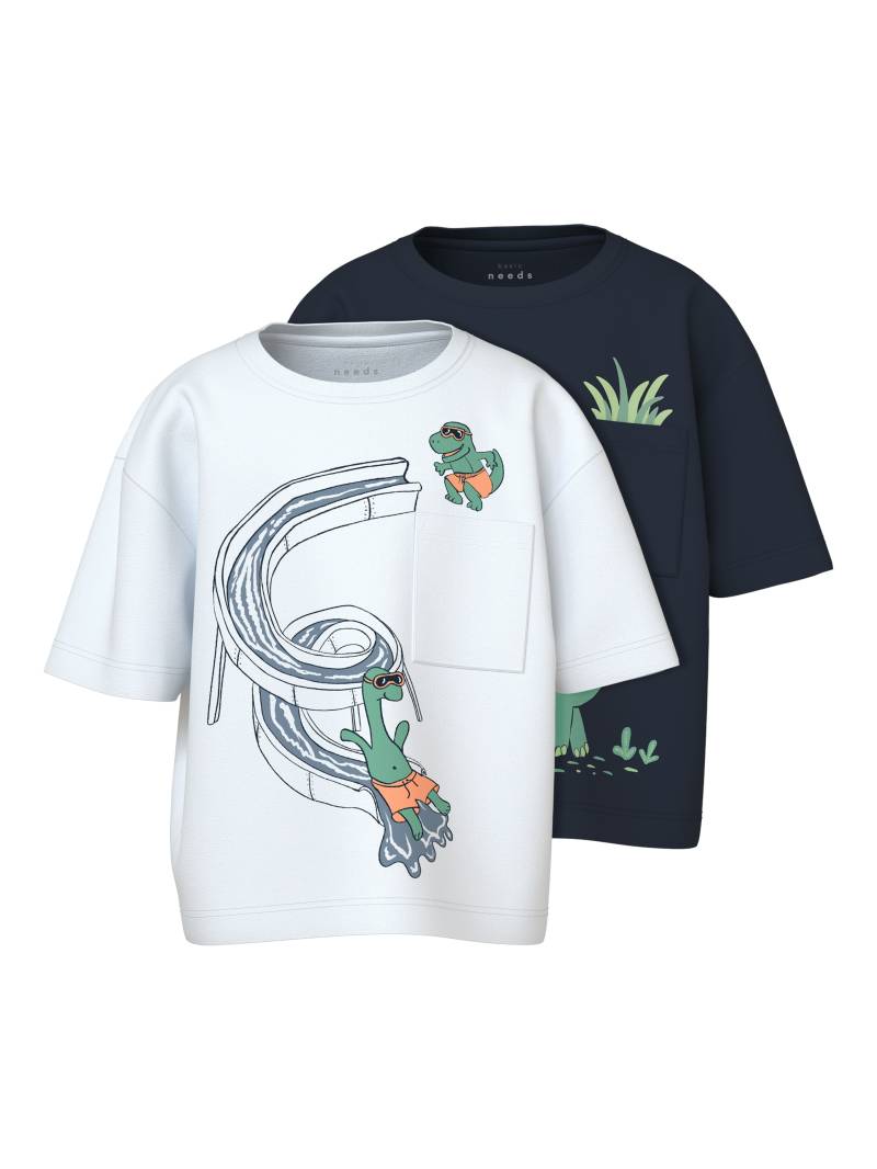 Name It Kurzarmshirt »NMMVILIAN 2P SS RLX TOP«, (Packung, 2 tlg.) von name it
