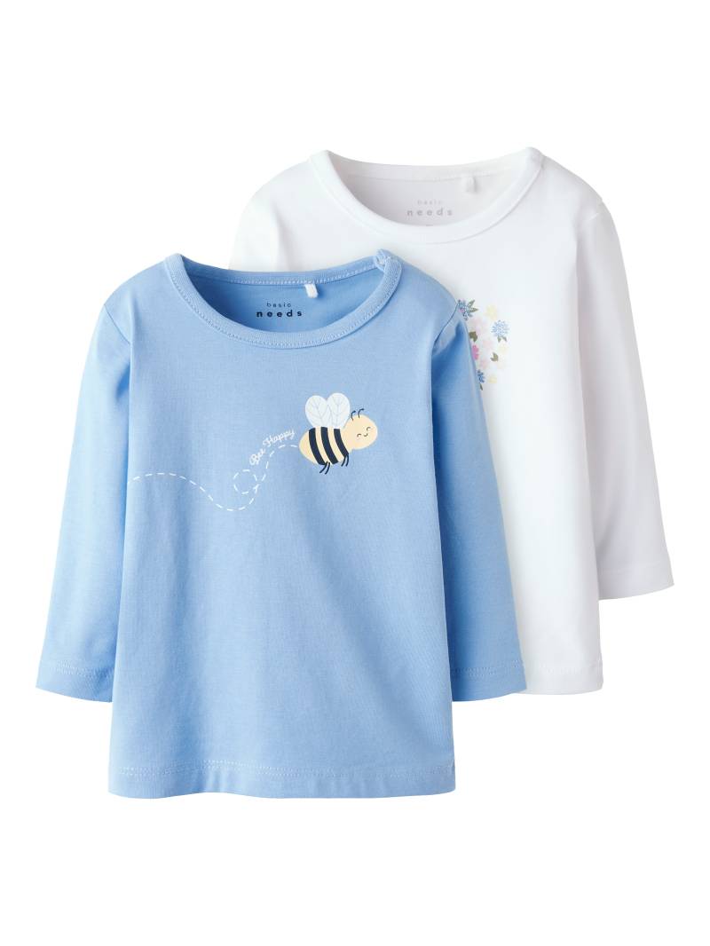 Name It Langarmshirt »NBFVUBIE 2P LS TOP BOX«, (Packung, 2 tlg.) von name it