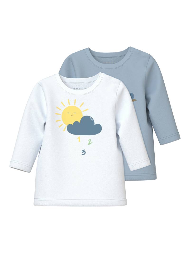 Name It Langarmshirt »NBMVACION 2P LS TOP BOX«, (Set, 2 tlg.) von name it