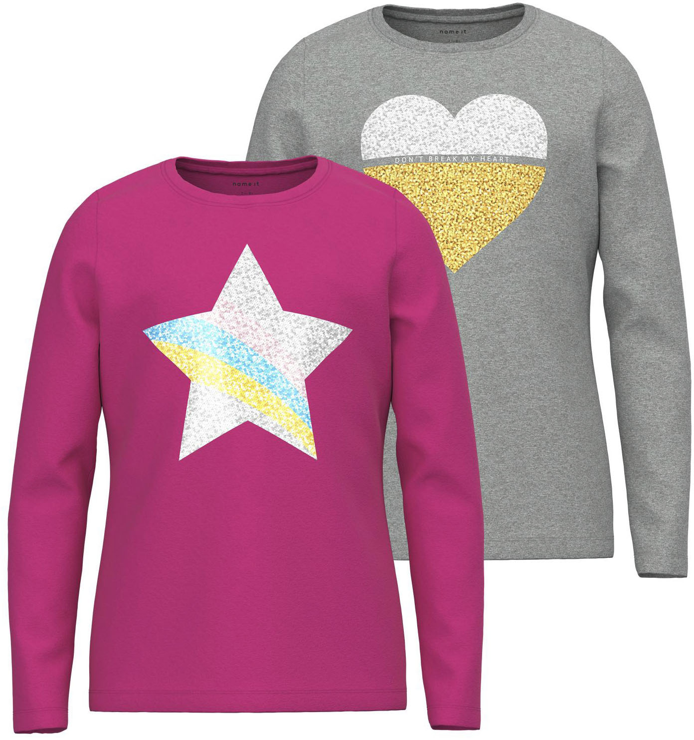 Name It Langarmshirt »NKFBISTAR LS TOP NOOS«, (2 tlg., 2er-Pack) von name it