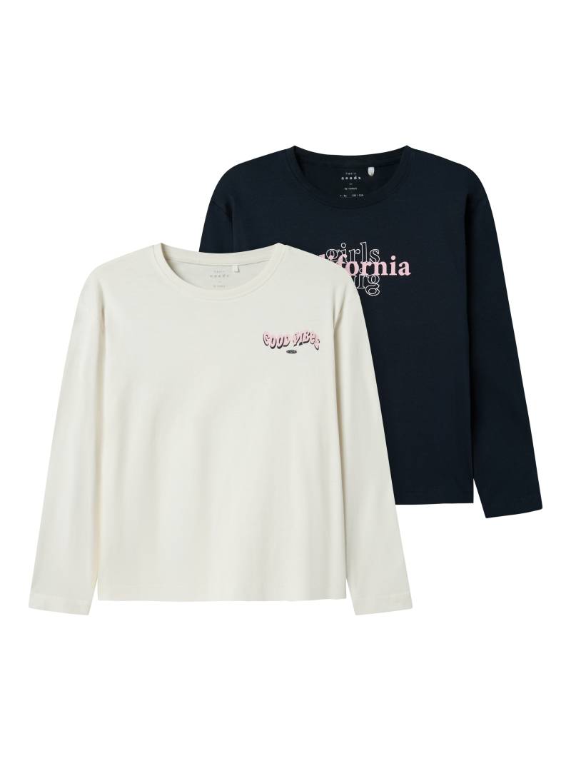 Name It Langarmshirt »NKFVEEN 2P LS RLX TOP« von name it
