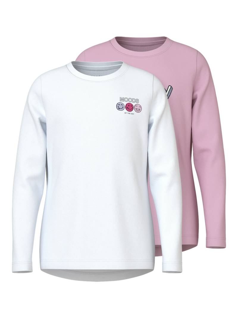 Name It Langarmshirt »NKFVIX 2P LS TOP«, (Packung, 2er-Pack) von name it