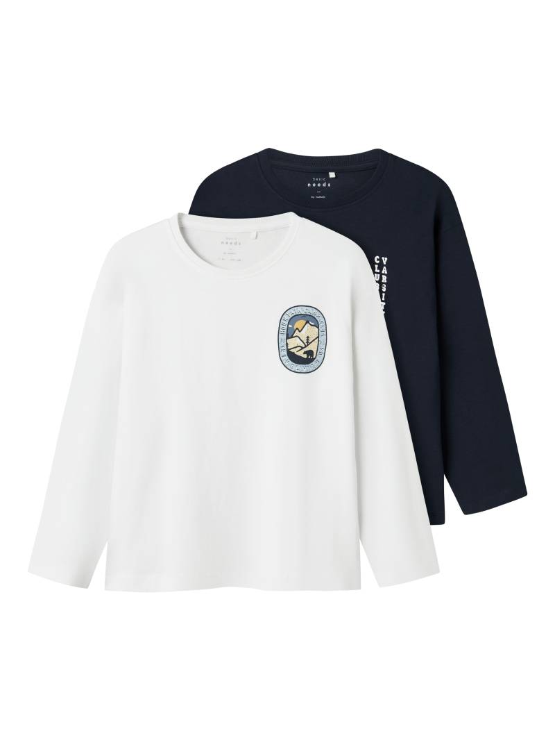 Name It Langarmshirt »NKMVICTOR 2P LS RLX TOP«, (Packung, 2 tlg.) von name it