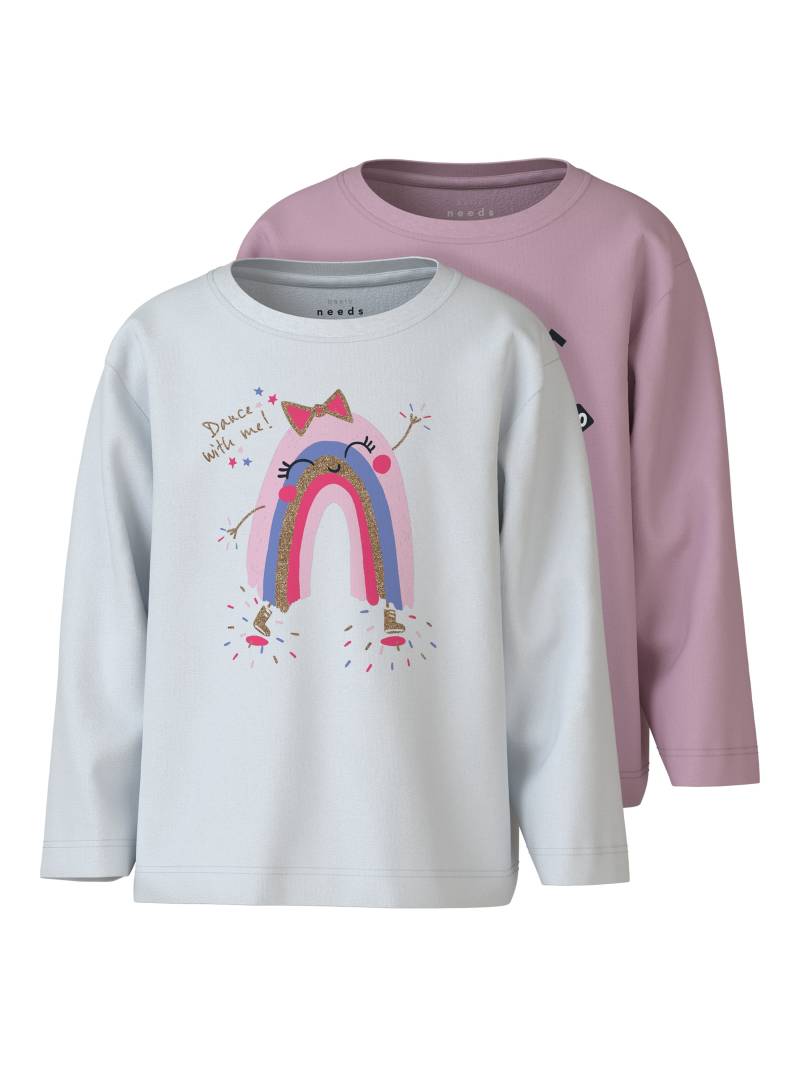 Name It Langarmshirt »NMFVEEN 2P LS NREG TOP«, (Packung, 2 tlg.) von name it