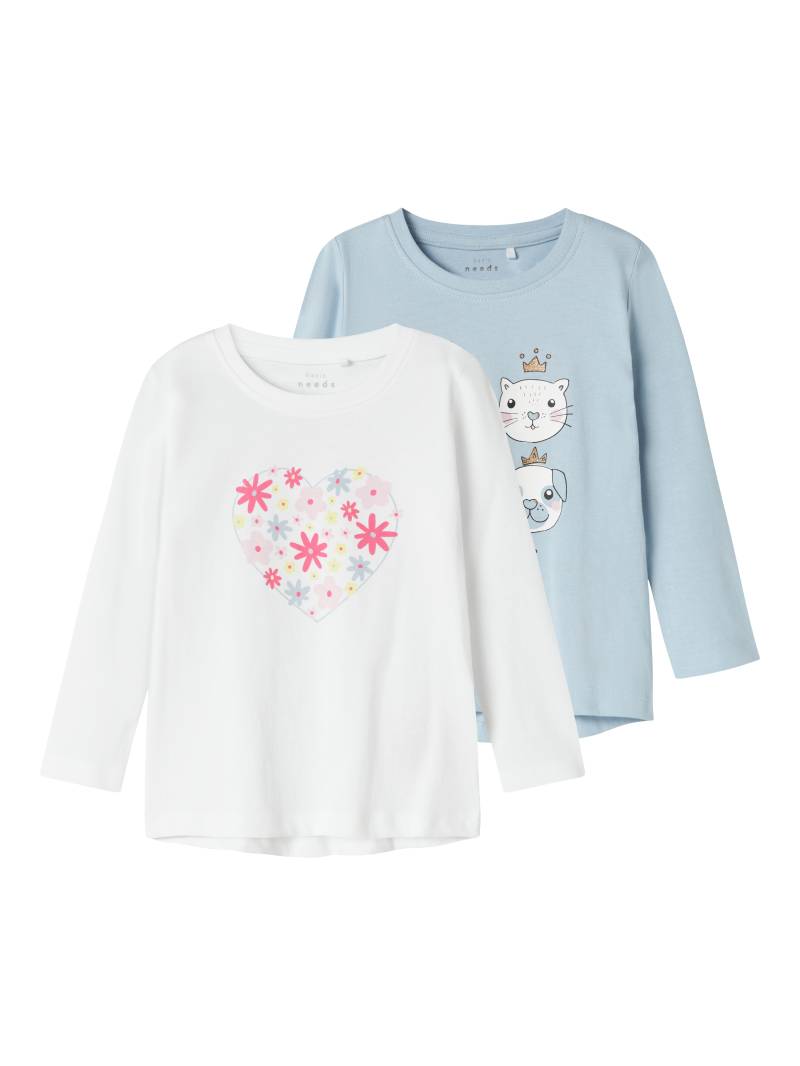 Name It Langarmshirt »NMFVIOLET 2P LS LOOSE TOP«, (Packung, 2 tlg.) von name it