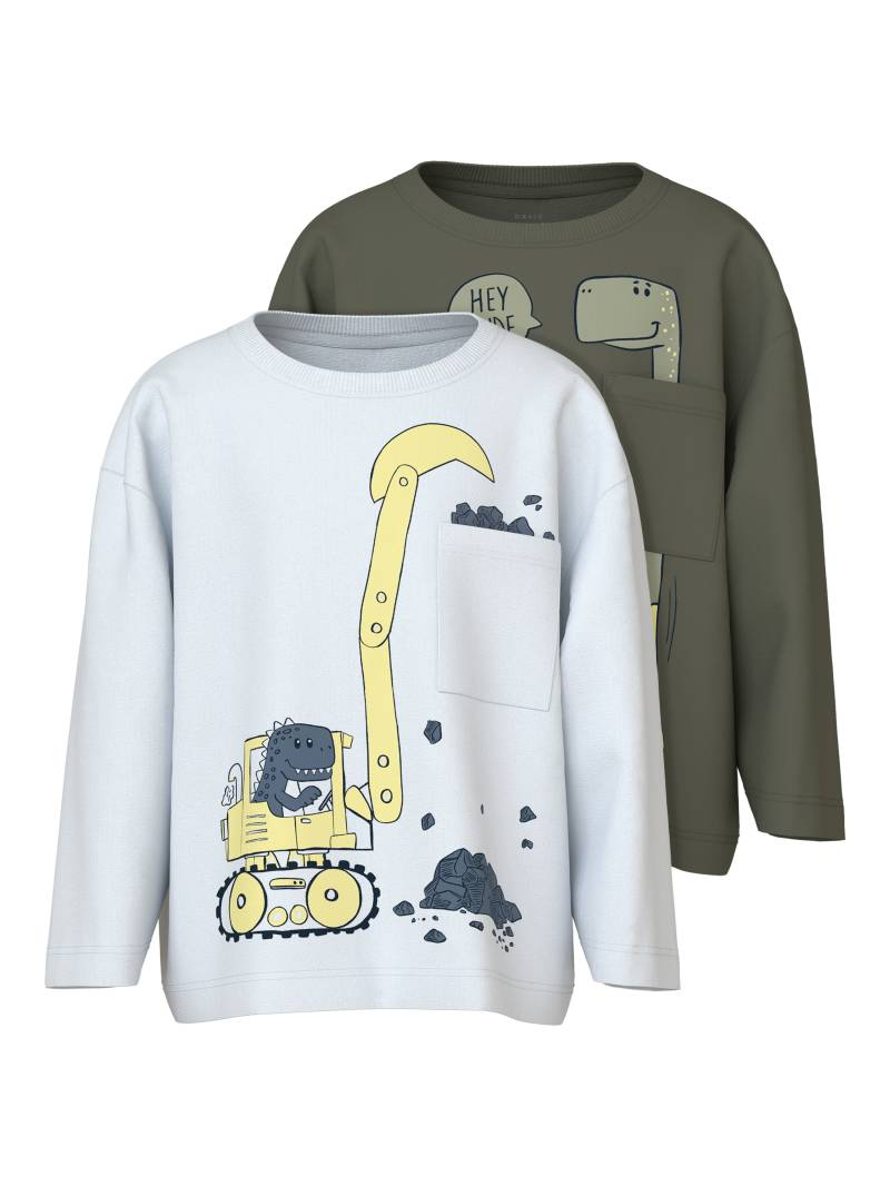 Name It Langarmshirt »NMMVILIAN 2P LS RLX TOP«, (Packung, 2 tlg.) von name it