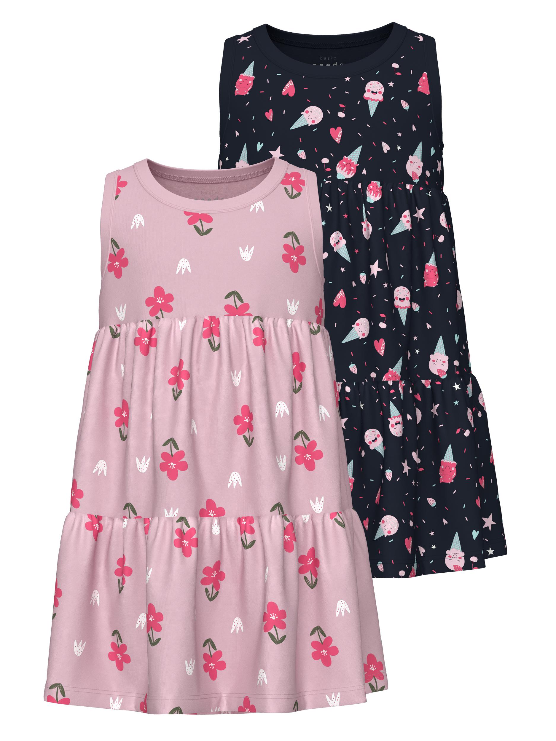 Name It Minikleid »NMFVIGGA 2P SPENCER DRESS«, (Packung, 2 tlg.) von name it