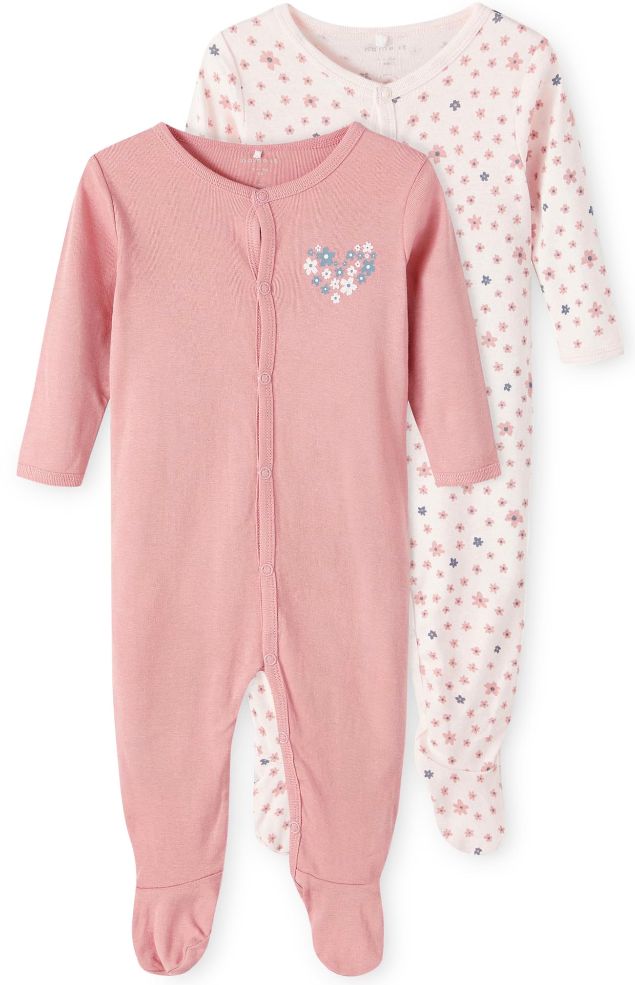 Name It Schlafoverall »NBFNIGHTSUIT 2P W/F ROSETTE FLOWER« von name it