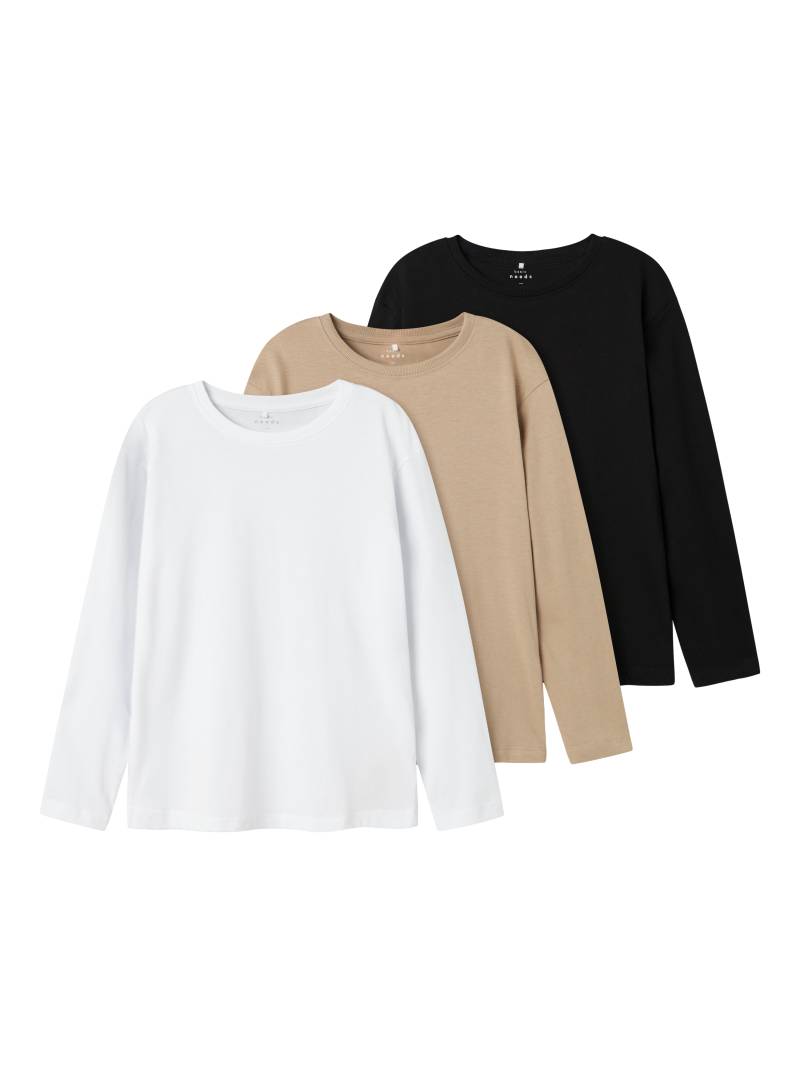 Name It T-Shirt »NKMVOBBO LS NREG TOP 3P NOOS«, (Packung, 3 tlg.) von name it