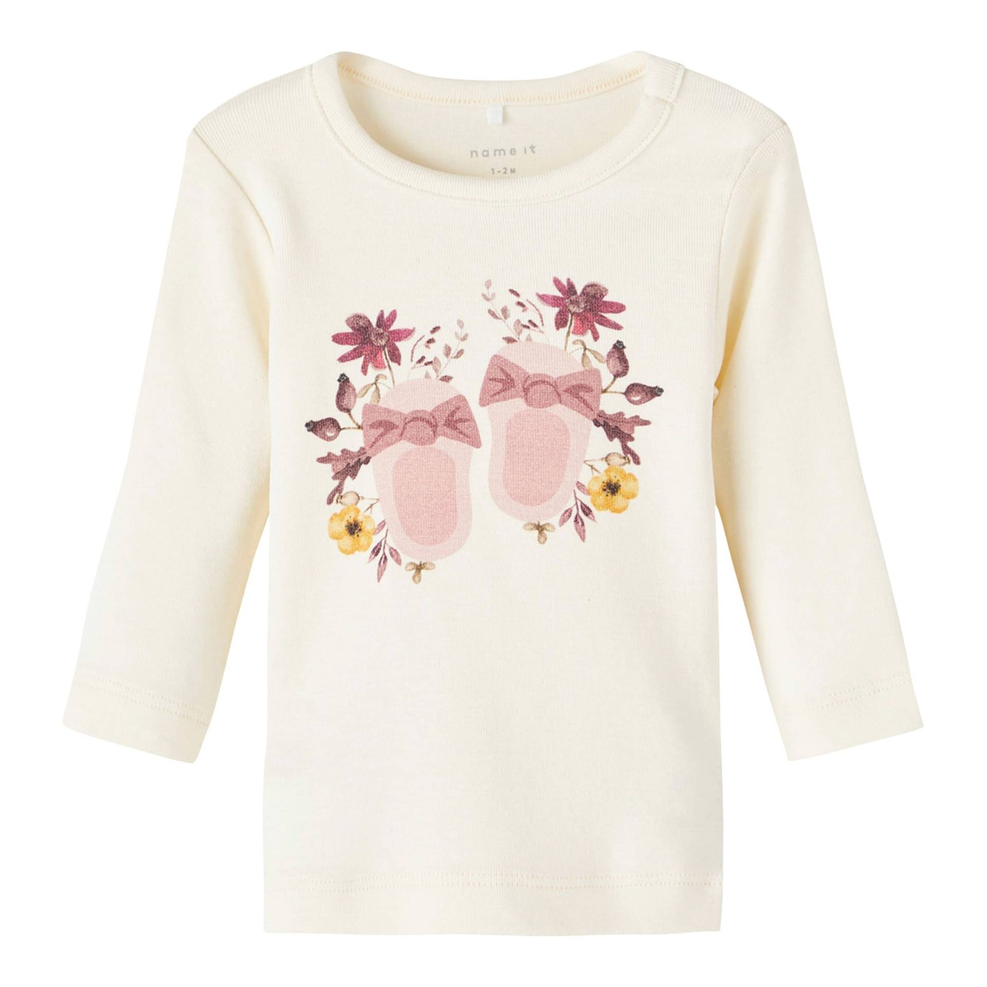 Shirt langarm Blumen von name it