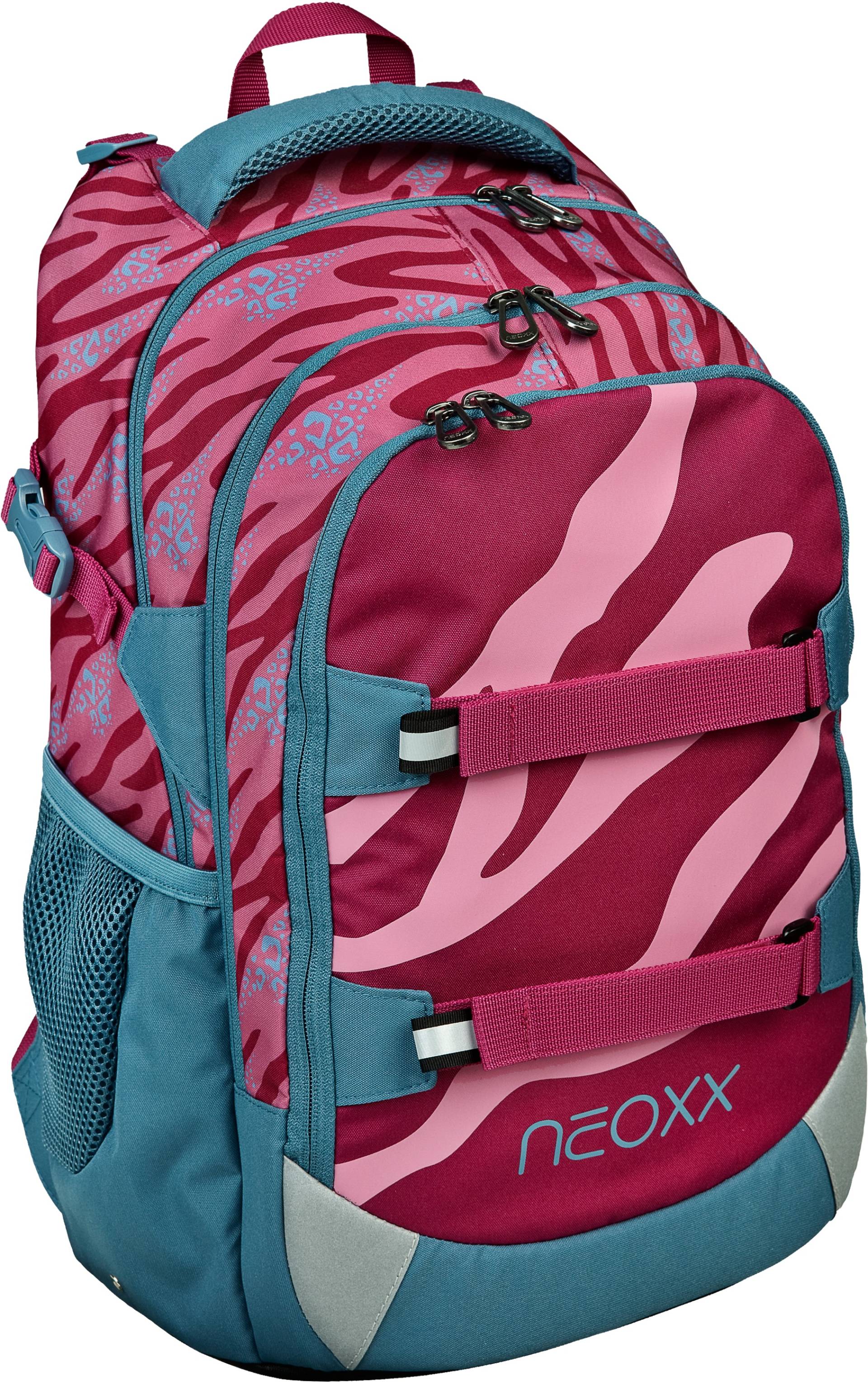 neoxx Schulrucksack »Active, Berry Vibes«, reflektierende Details-Floureszierende Flächen von neoxx