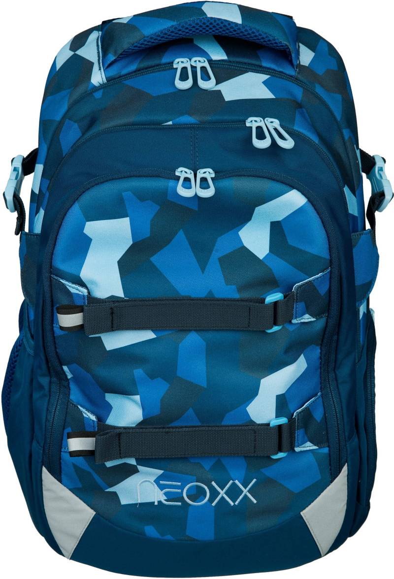 neoxx Schulrucksack »Active, Camo Nation«, reflektierende Details, aus recycelten PET-Flaschen von neoxx