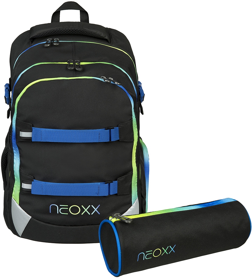 neoxx Schulrucksack »Active, Neon Flash«, reflektierende Details von neoxx