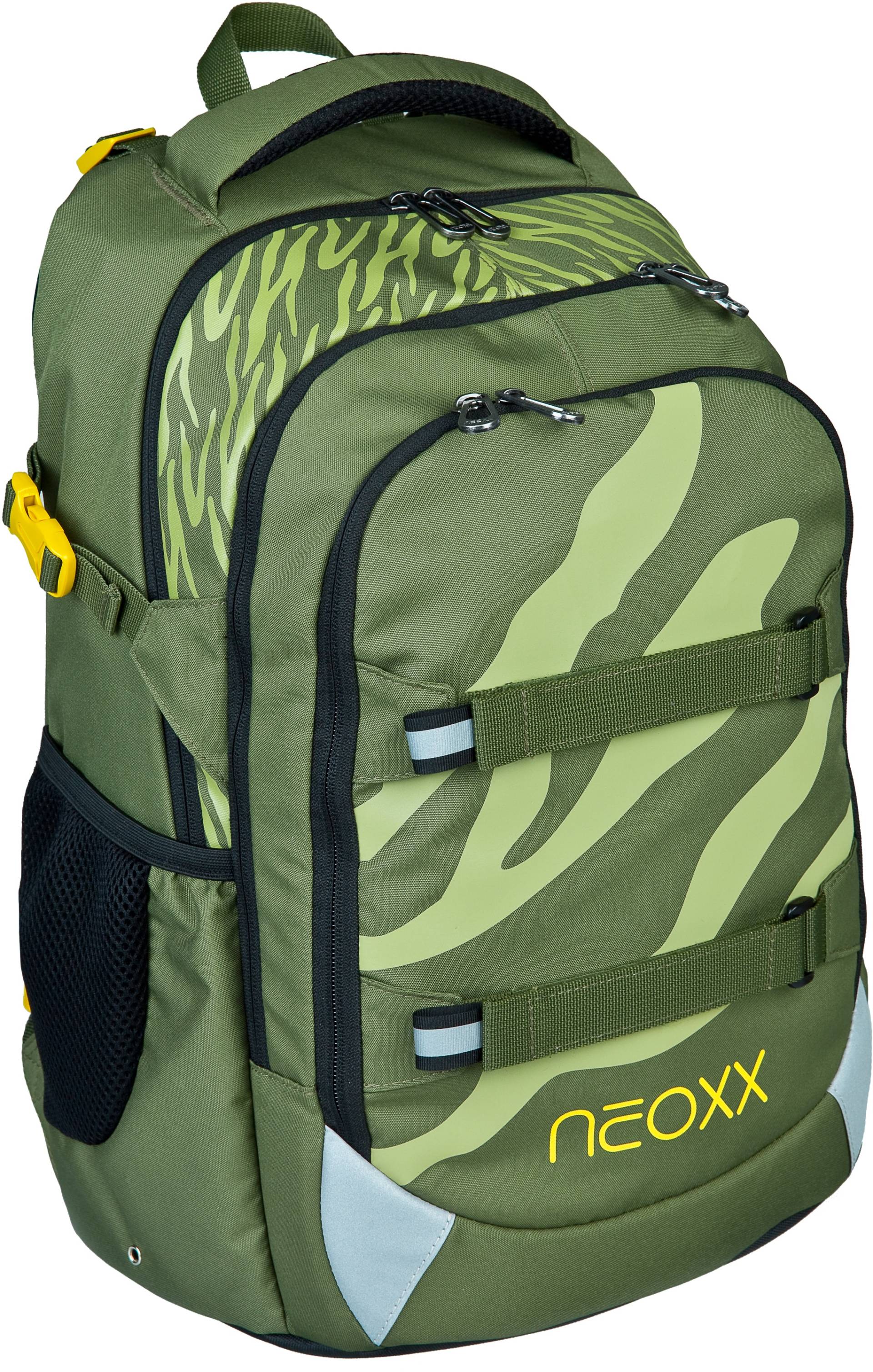 neoxx Schulrucksack »Active, Ready for Green«, reflektierende Details von neoxx