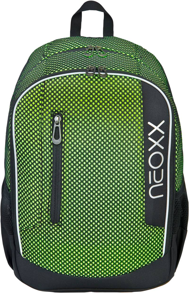neoxx Schulrucksack »Flow, All about Neon«, teilweise aus recyceltem Material von neoxx