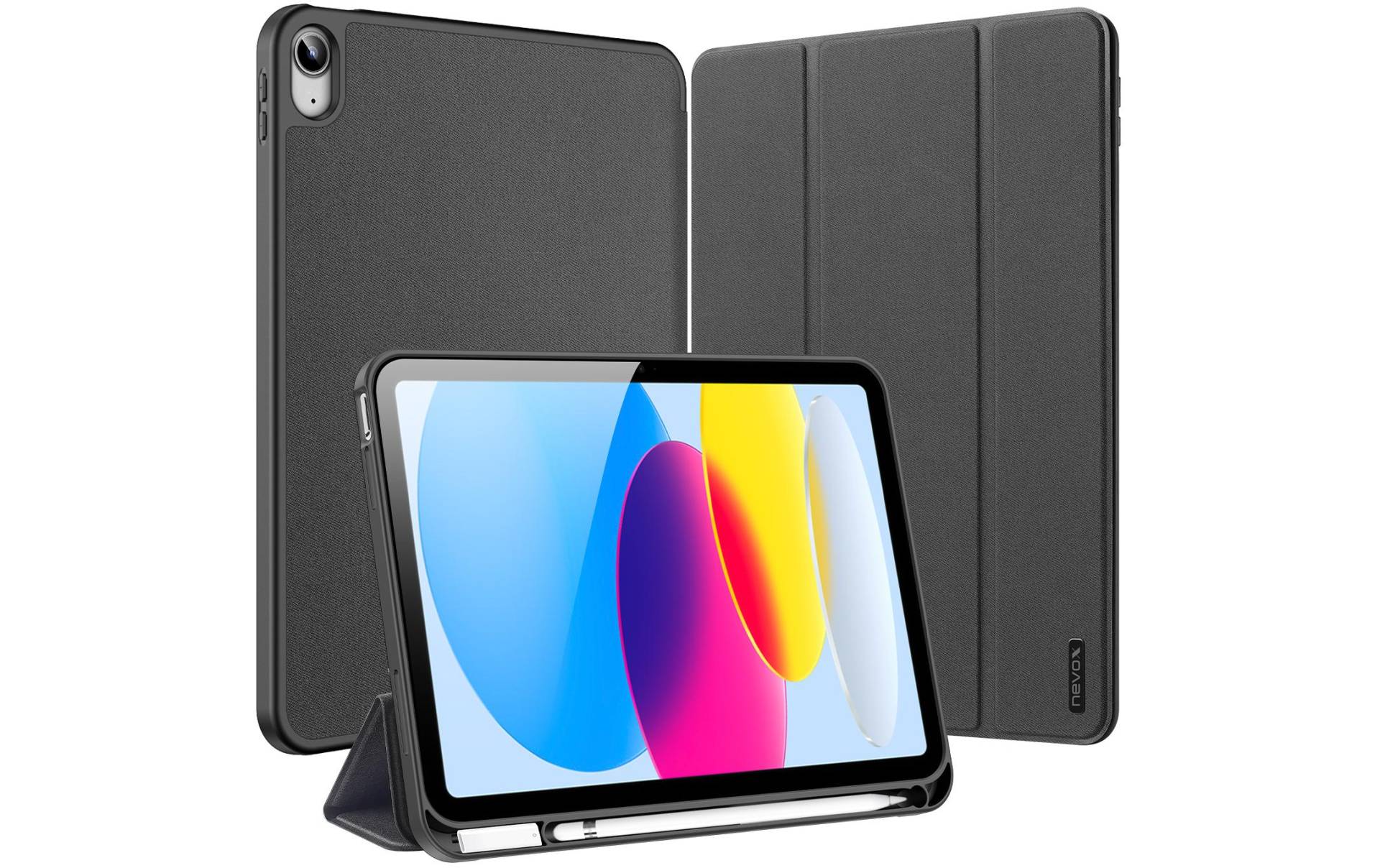 nevox Tablet-Hülle »Vario Series Bookcase Grey«, iPad (10. Generation), 27,7 cm (10,9 Zoll) von nevox