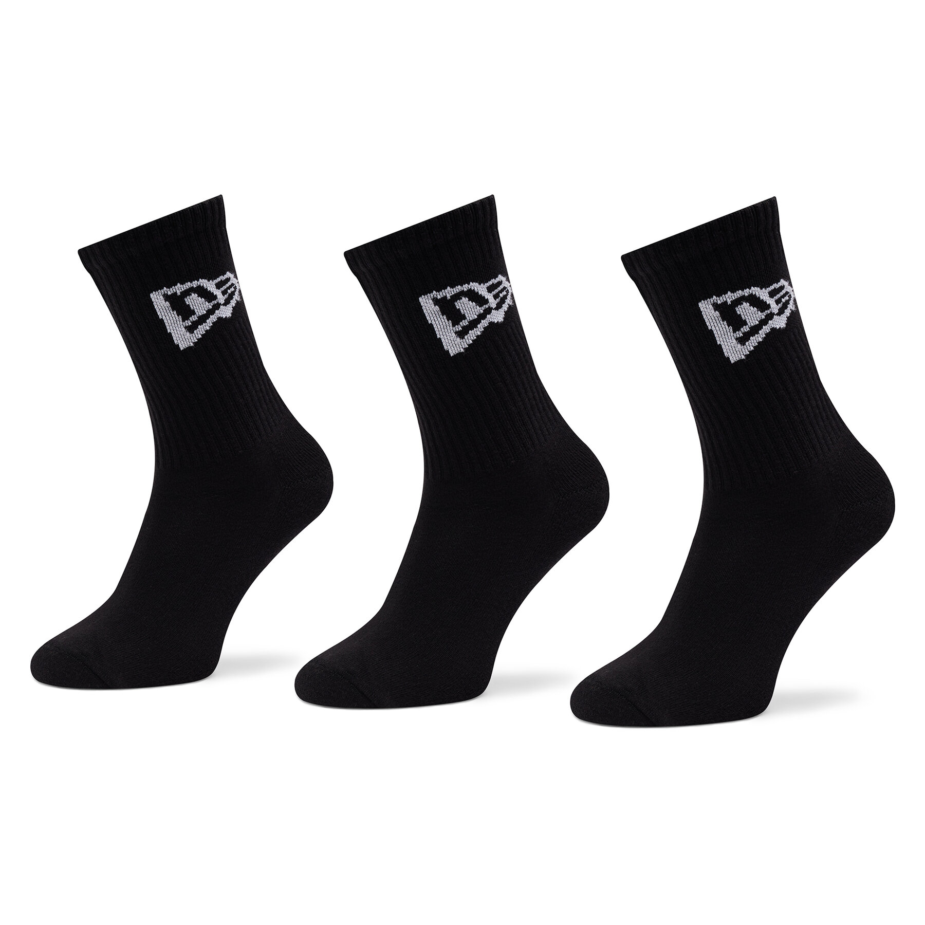 3er-Set hohe Unisex-Socken New Era Flag Crew 13113643 Black von new era