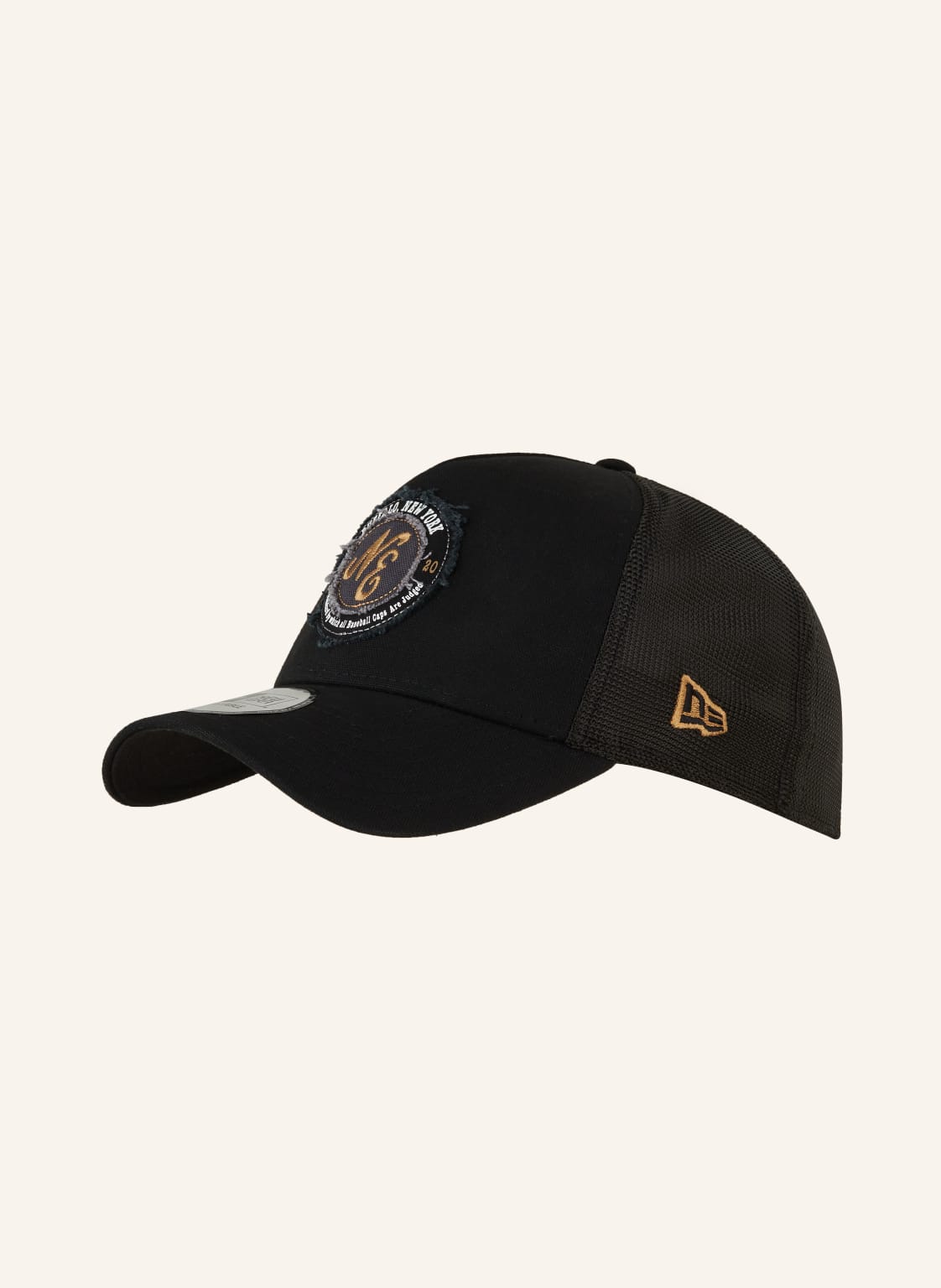 New Era Cap Washed Trucker schwarz von new era