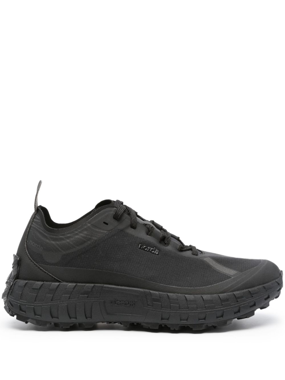 norda 001 panelled lace-up sneakers - Black von norda