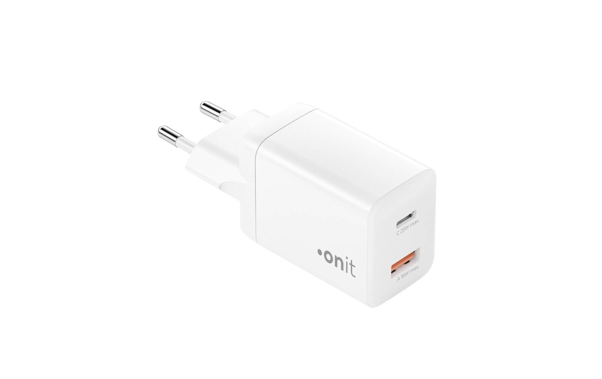 onit USB-Ladegerät »USB-C 25W + USB-A 18W« von onit