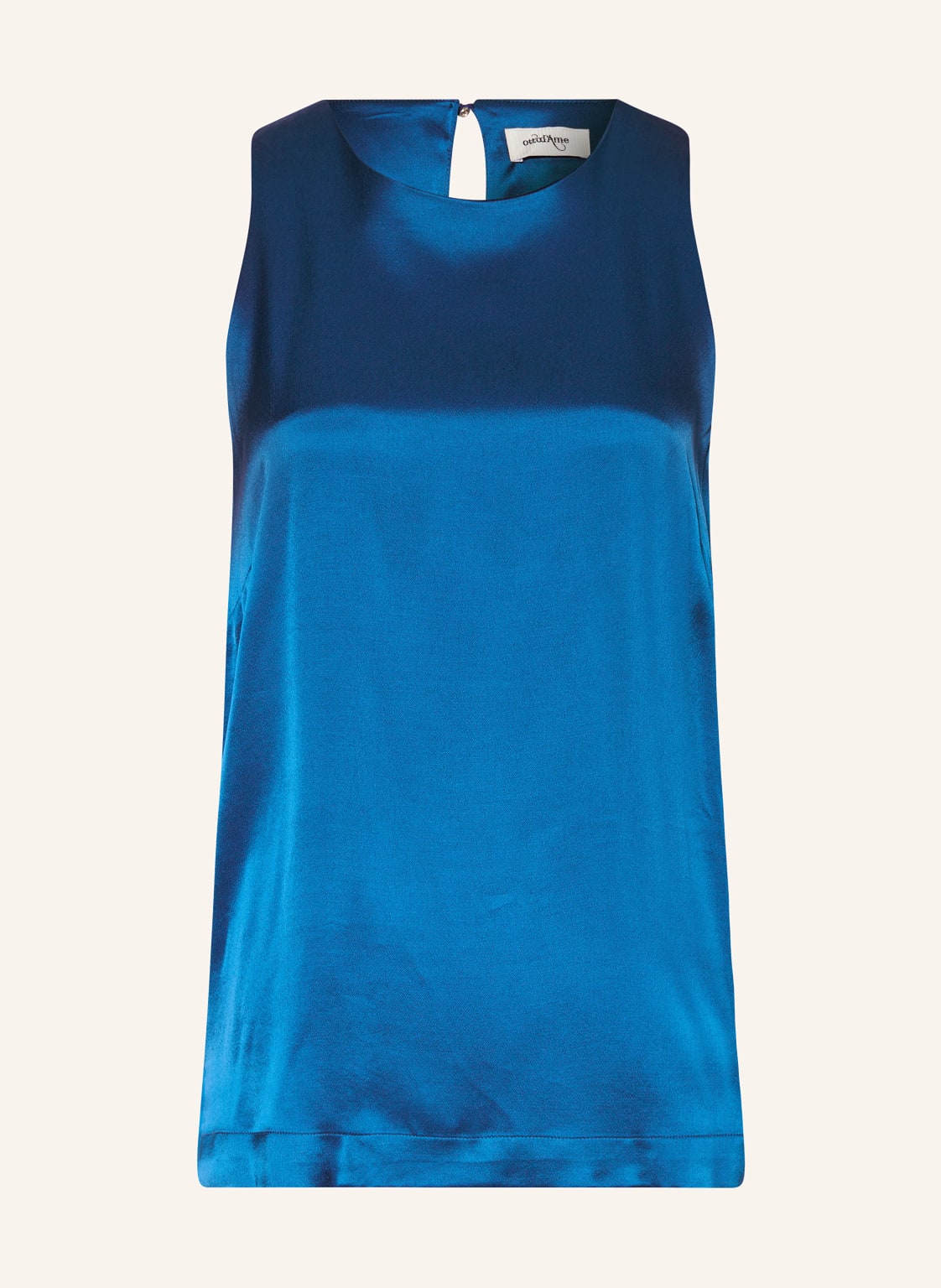 Ottod'ame Blusentop Aus Satin blau von ottod'ame