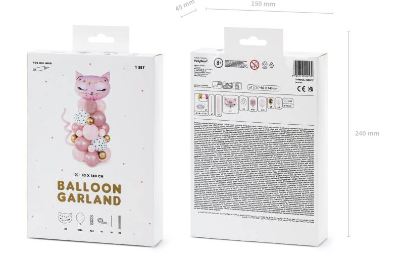 partydeco Aufblasbares Partyzubehör »Luftballon Kätzchen Pink« von partydeco