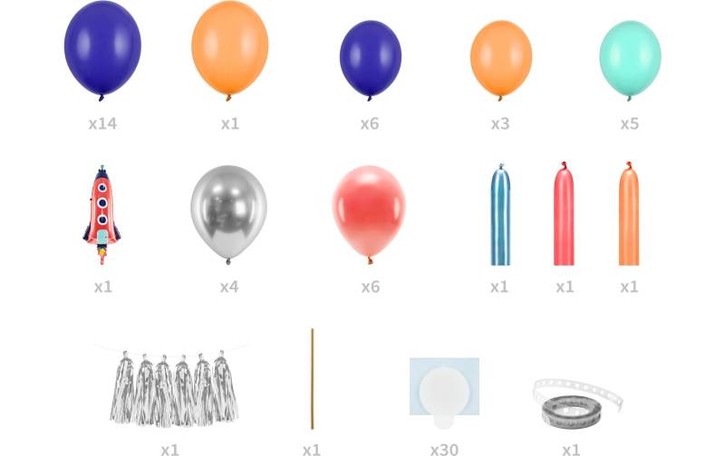 partydeco Aufblasbares Partyzubehör »Luftballon Rakete Mehrfar« von partydeco