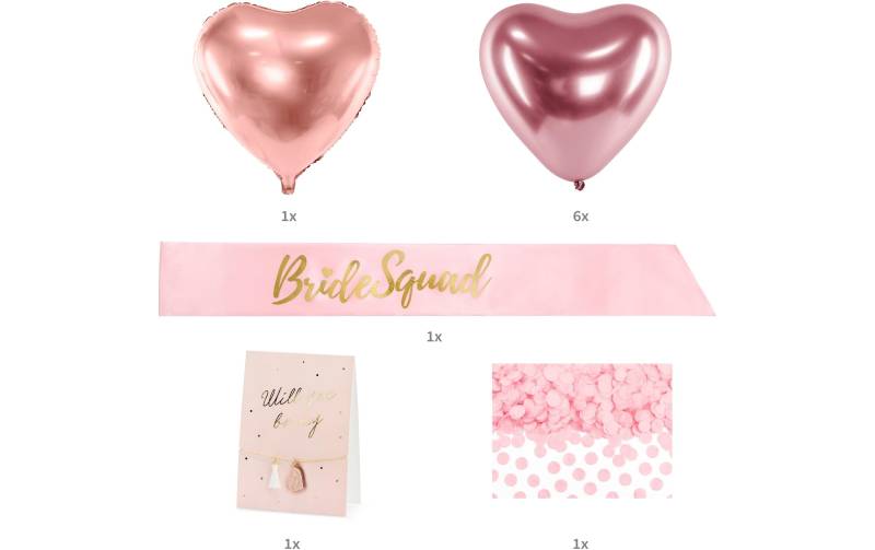 partydeco Aufblasbares Partyzubehör »Partyset Bride Squad Mix« von partydeco