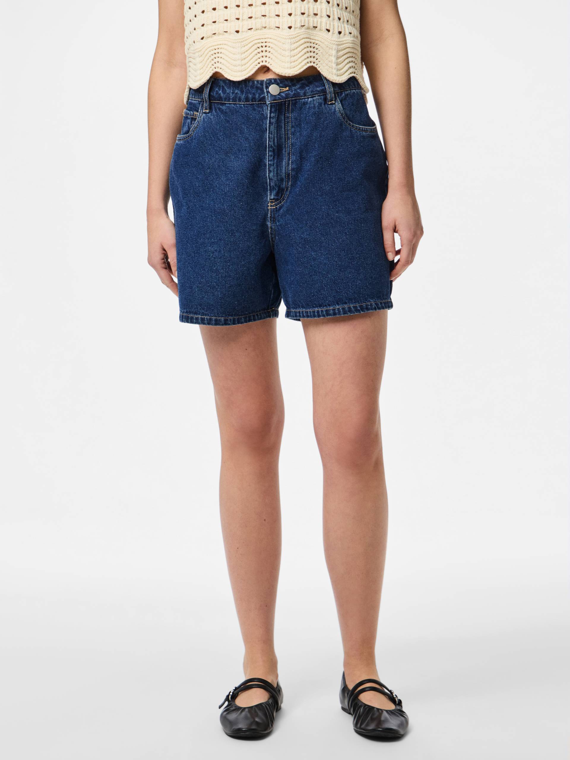 pieces Jeansshorts »PCABBI MW SHORTS NOOS« von pieces