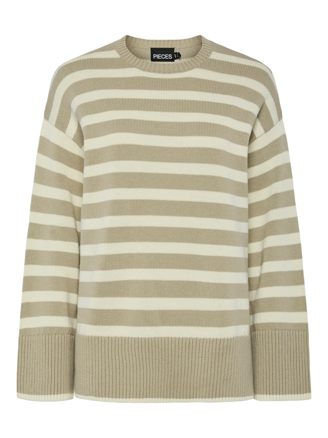 pieces Rundhalspullover »PCAVA LS O-NECK SLIT KNIT NOOS« pieces Rundhalspullover »PCAVA LS O-NECK SLIT KNIT NOOS« von pieces