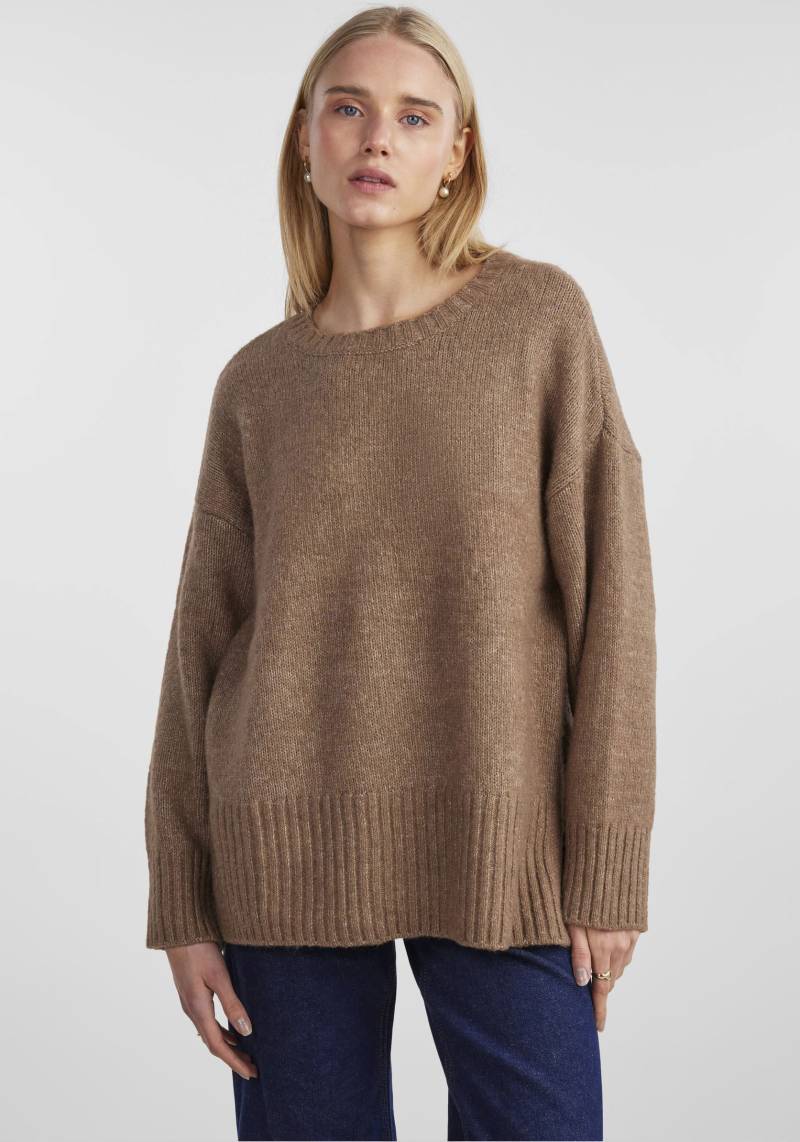 pieces Rundhalspullover »PCNANCY LS LOOSE O-NECK KNIT NOOS BC« von pieces