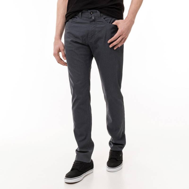 Hose, Tapered Fit Herren Grau L32/W31 von pierre cardin