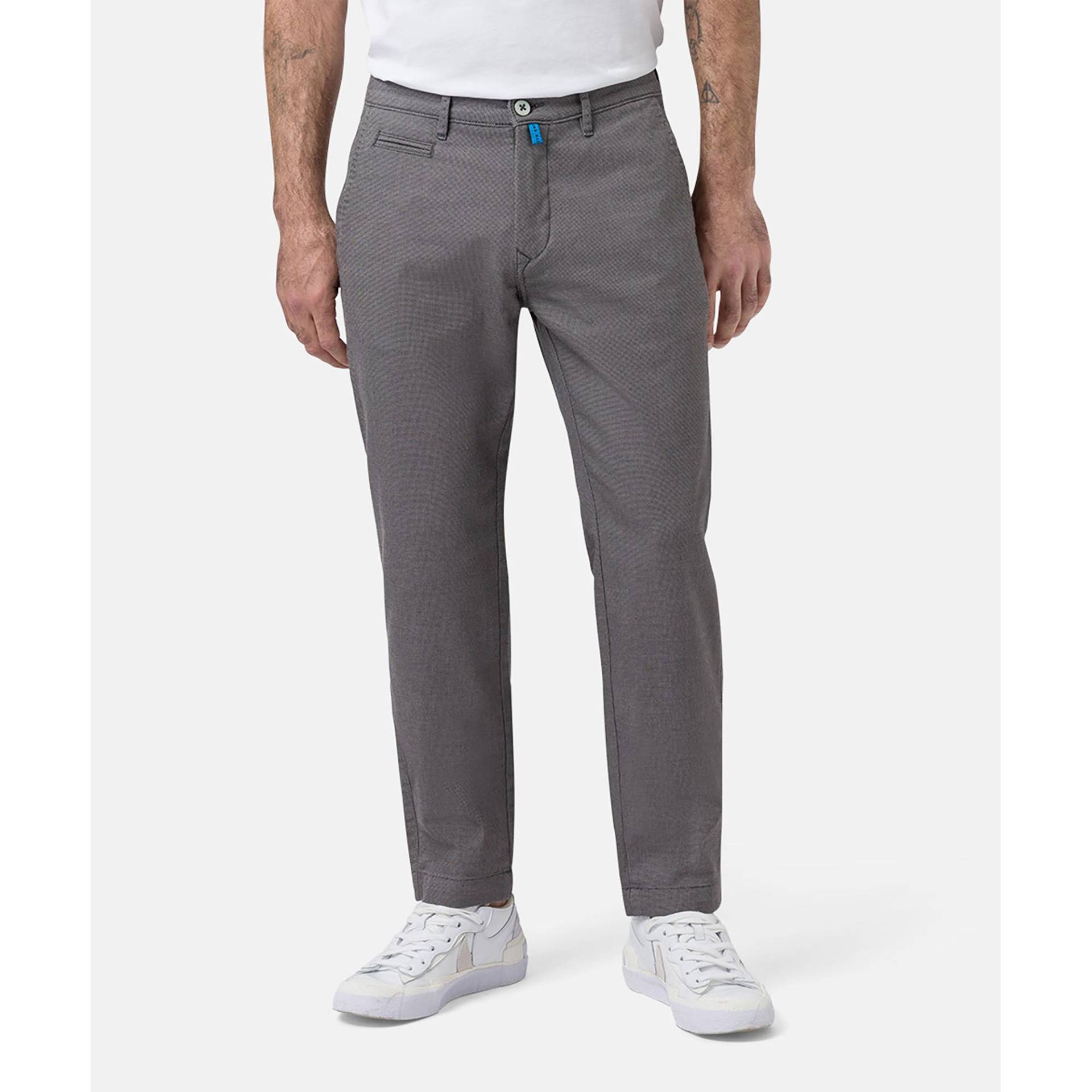 Hose, Tapered Fit Herren Mediumgrau L32/W38 von pierre cardin