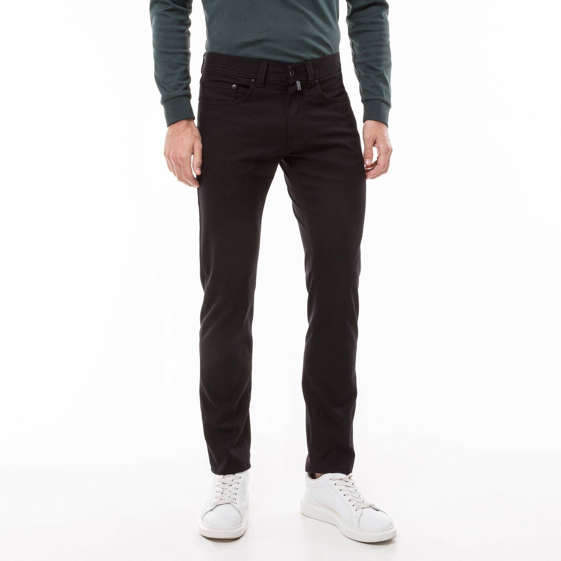 Hose, Tapered Fit Herren Schwarz L30/W35 von pierre cardin