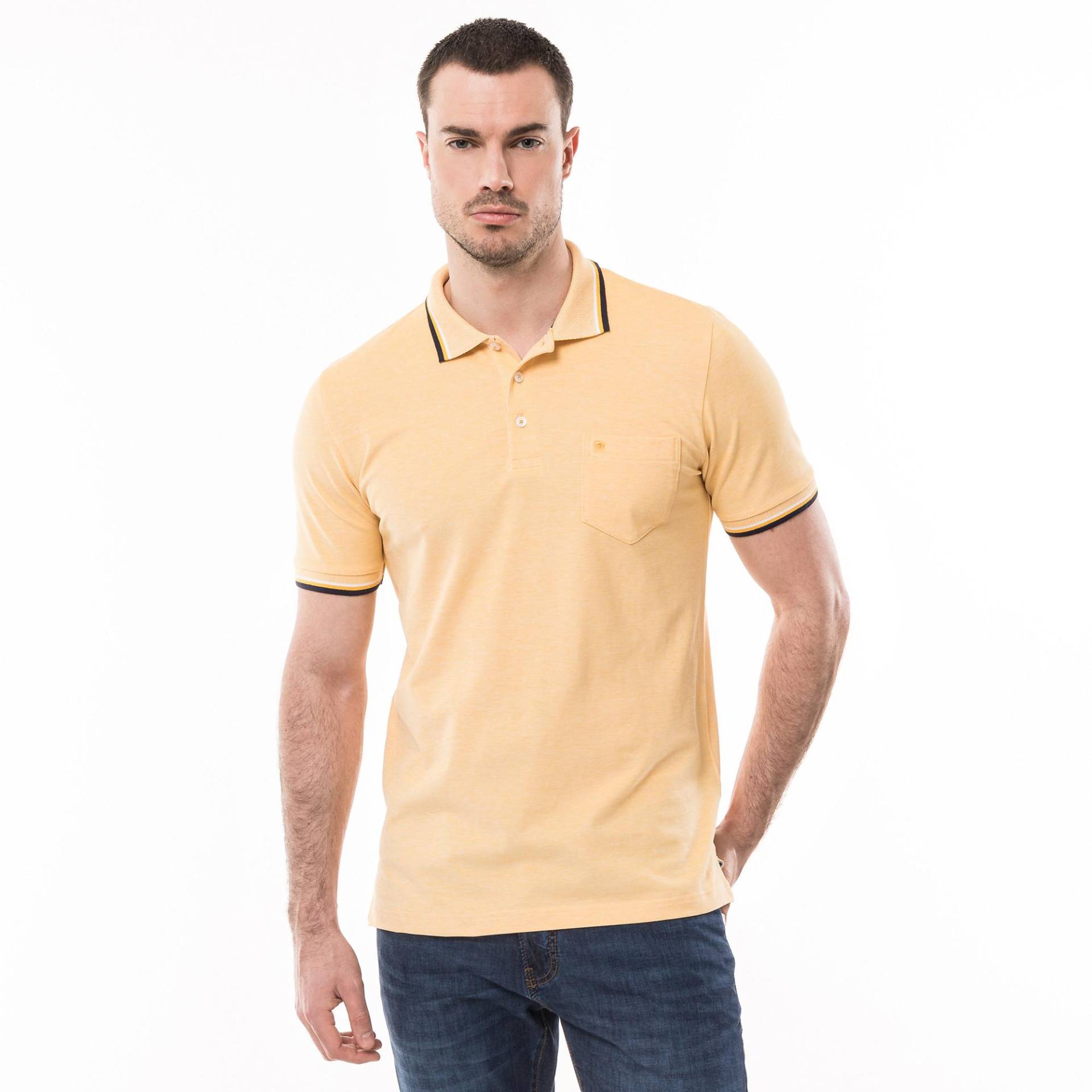 Polo Shirt Herren Gelb L von pierre cardin